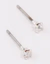 Lovisa Silver Mini Crystal Stud Earrings In Silver