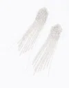 Lovisa Silver Multi Chain Pointed Drop Earrings In Silver