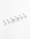 Lovisa Silver Multiple Sphere Stud Earrings 3-pack In Silver