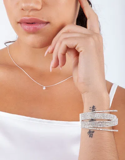 Lovisa Silver Overlap Cup Chain Cup Bracelet