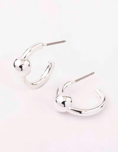 Lovisa Silver Plain Ball Hoop Earrings