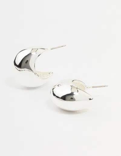 Lovisa Silver Plated Chunky Hoop Earrings