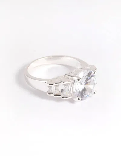 Lovisa Silver Plated Cubic Zirconia Solitaire Ring