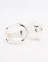 Lovisa Silver Plated Puffy Open Wrap Ring In Silver