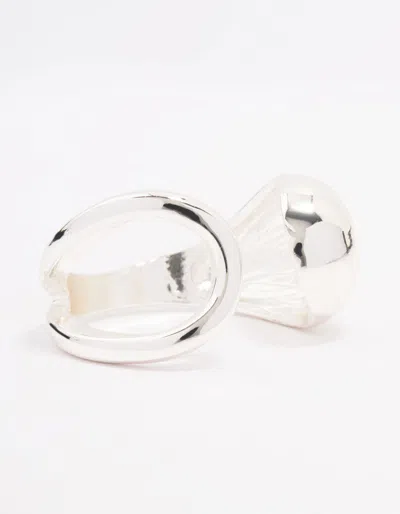 Lovisa Silver Plated Puffy Open Wrap Ring