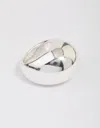 Lovisa Silver Plated Smooth Round Dome Ring In Silver