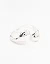 Lovisa Silver Plated Sphere Wrapped Ring In Silver