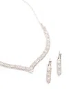 Lovisa Silver Rectangle Graduated Pendant Jewelry Set In Silver