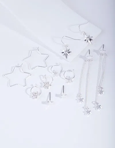 Lovisa Silver Star Earring Pack