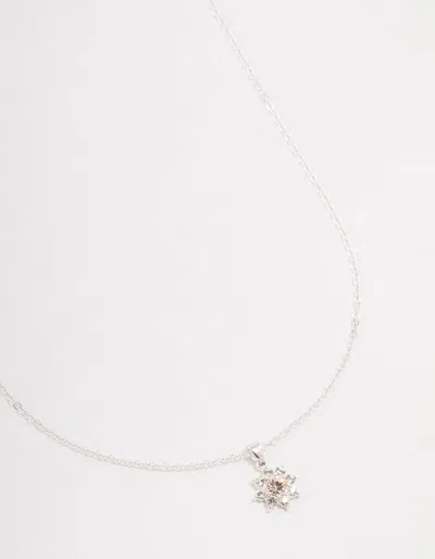 Lovisa Silver Star Halo Czech Crystal Necklace