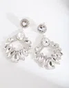 Lovisa Silver Statement Gem Drop Earrings In Silver