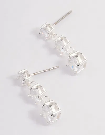 Lovisa Silver Three Square Mini Drape Earrings