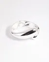 Lovisa Silver Twisted Hinge Cuff Bracelet In Silver