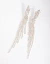 Lovisa Silver Twisted Strand Drop Earrings In Silver
