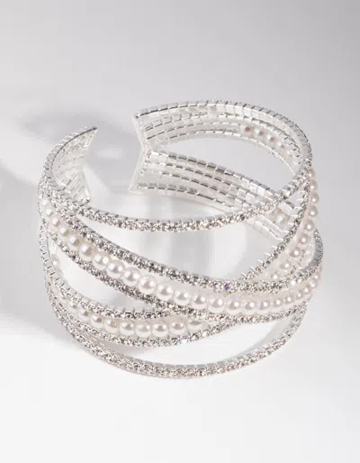 Lovisa Silver Zigzag Pearl Bracelet