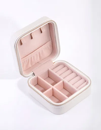 Lovisa Square White Jewelry Box In Multi