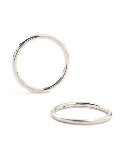 Lovisa Stainless Steel Sleeper Earrings 12 Mm In Silver