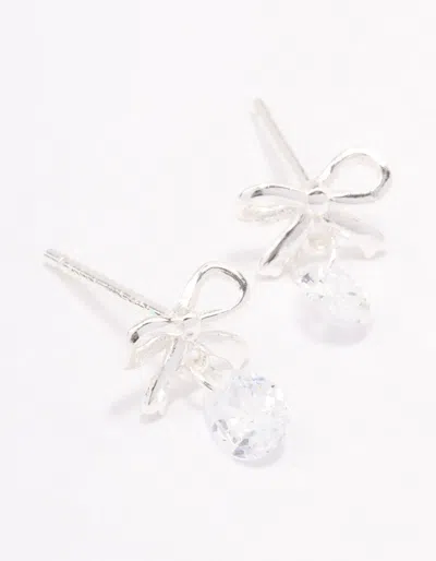 Lovisa Sterling Silver Bow & Pear Drop Earrings