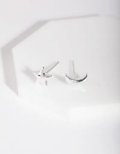 Lovisa Sterling Silver Celestial Mismatch Stud Earrings