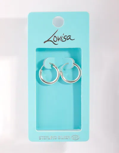 Lovisa Sterling Silver Chubby Hoop Earrings