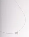 Lovisa Sterling Silver Cubic Zirconia Halo Heart Pendant Necklace In Silver