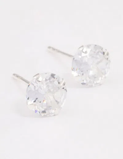 Lovisa Sterling Silver Cubic Zirconia Simple Stud Earrings