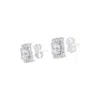 Lovisa Sterling Silver Cubic Zirconia Square Stud In Silver