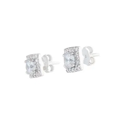 Lovisa Sterling Silver Cubic Zirconia Square Stud