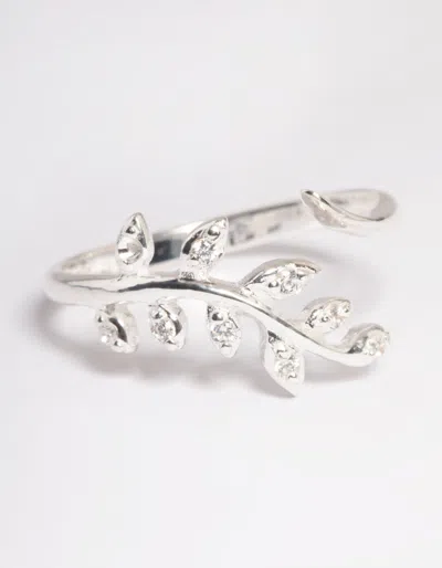 Lovisa Sterling Silver Leaf Wrap Ring In Multi