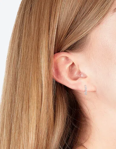 Lovisa Sterling Silver Mini Diamante Huggie Earrings
