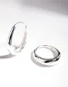 Lovisa Sterling Silver Oval Drop Huggie Earrings In Silver