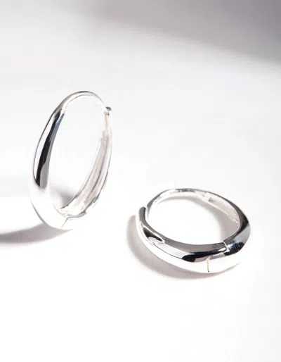 Lovisa Sterling Silver Oval Drop Huggie Earrings