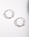 Lovisa Sterling Silver Rope Twist Hoop Earrings In Silver