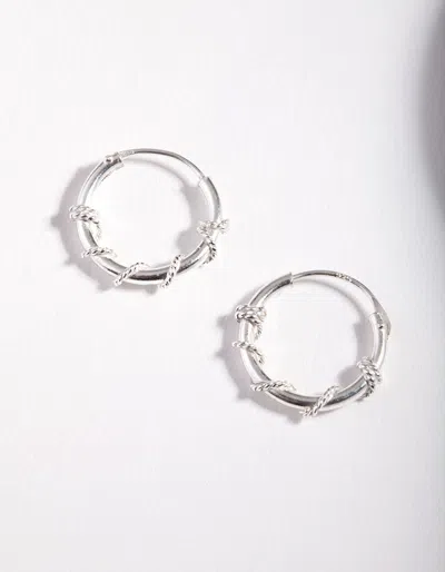 Lovisa Sterling Silver Rope Twist Hoop Earrings