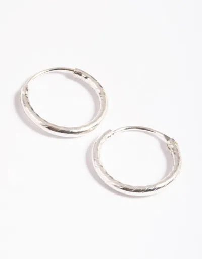 Lovisa Sterling Silver Twisted Rope Hoop Earrings