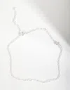 Lovisa Sterling Silver Wide Chain Bracelet Anklet In Silver