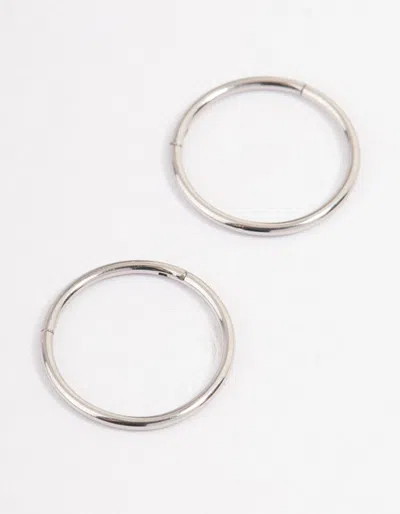 Lovisa Surgical Steel Fine Sleeper Earrings 10mm In Multi