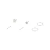 Lovisa Surgical Steel Flower Silver Nose Stud 6 Pack In Silver