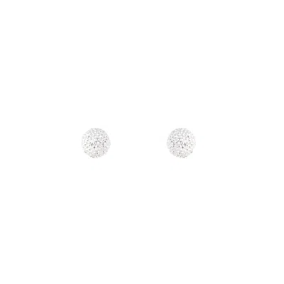 Lovisa Surgical Steel Glitter Ball Stud Earrings In Silver