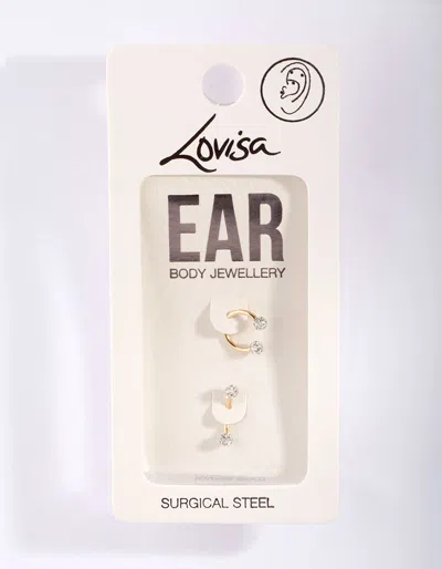 Lovisa Surgical Steel Gold Horseshoe Earring 2 Pack