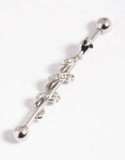 Lovisa Surgical Steel Snake Barbell Studs In Multi