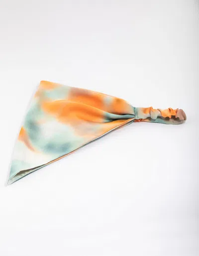 Lovisa Tie Dye Fabric Classic Bandana In Transparent