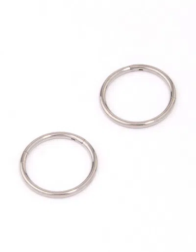 Lovisa Titanium Sleeper Earrings In Silver