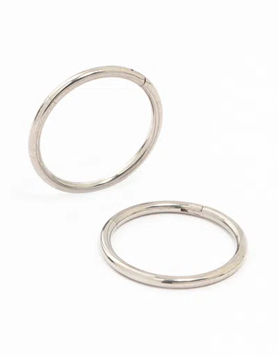 Lovisa Titanium Sleeper Earrings In Silver