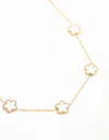 Lovisa Waterproof Gold Plated Stainless Flower Charm Necklace
