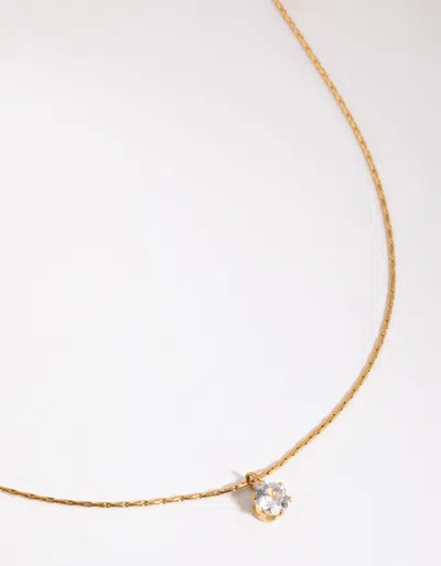 Lovisa Waterproof Gold Plated Stainless Steel Diamante Necklace