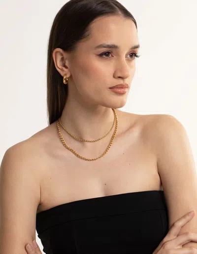 Lovisa Waterproof Premium Gold Plated Stainless Steel Twist Chain Layer Necklace