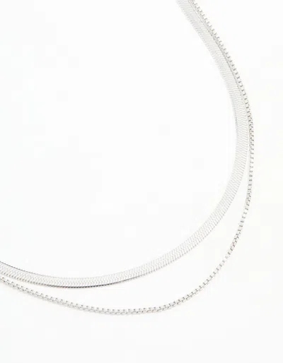 Lovisa Waterproof Stainless Steel Chain Layered Necklace