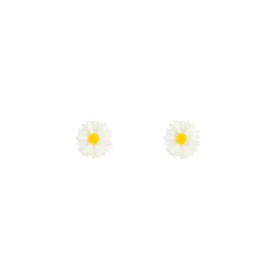 Lovisa White Daisy Love Stud Earrings