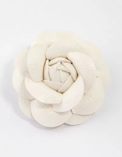 Lovisa White Faux Leather Corsage